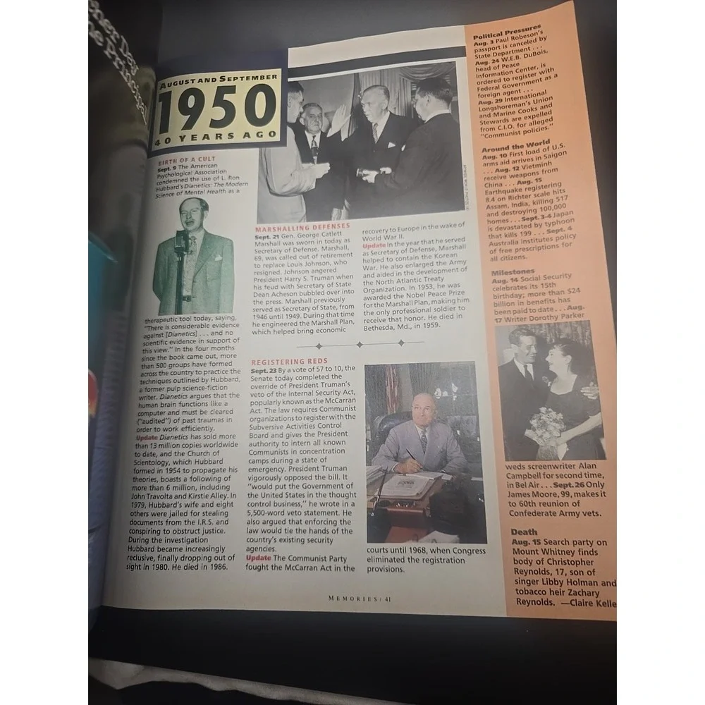 Memories Magazine August September 1990  Mary Tyler‎ Moore   Ted Williams